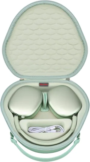 Elonbo Smart Case for Apple AirPods Max Wireless Over-Ear Headphones(Supports Sleep Mode), New AirPods Max Headphones(2024/2020) Hard Carrying Case,Earphone Travel Protective Holder Storage Bag,Green