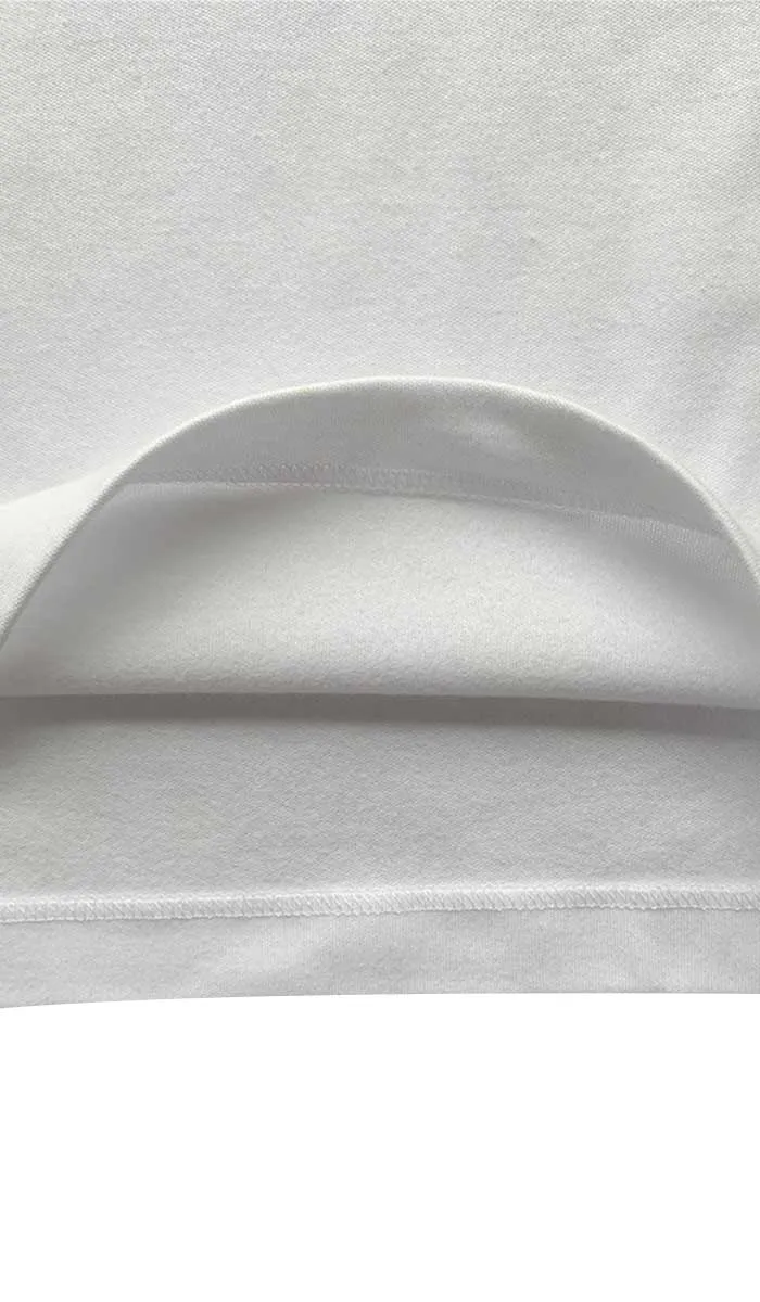 Emmebivi 100% Cotton Singlet Thermal in White 30812