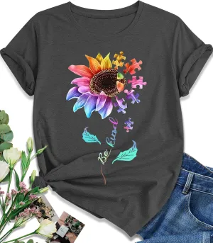 EUOW Tshirts for Womens Graphic Summer Tees Short Sleeve Loose Fit Trendy Tops