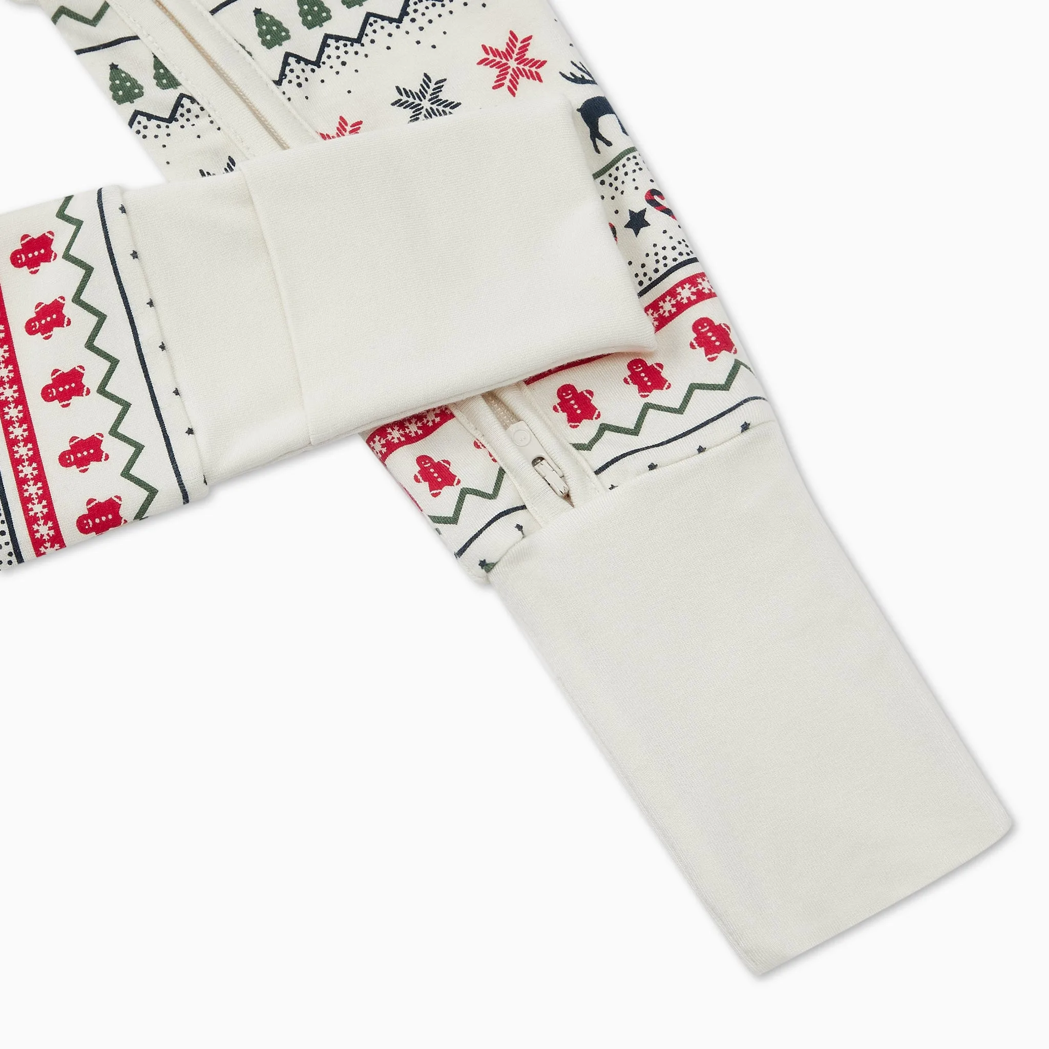 Fair Isle Print Clever Zip Sleepsuit