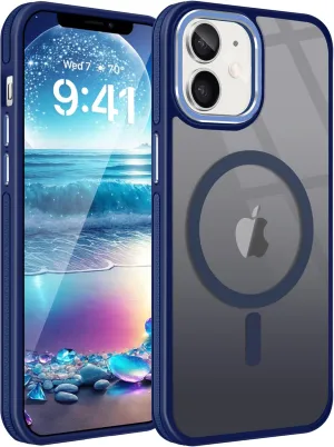 Fingic for iPhone 11 Phone Case[Compatible with Magsafe][Support Magnetic Car Mount]Non-Slip Shockproof Protective Slim Fit Matte for Women Men Boys Phone Cover Case for iPhone 11 Case,6.1",2019,Blue