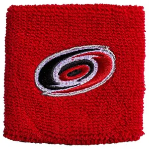 Franklin Sports NHL Carolina Hurricanes 2.5" Embroidered Wristbands, One Pair