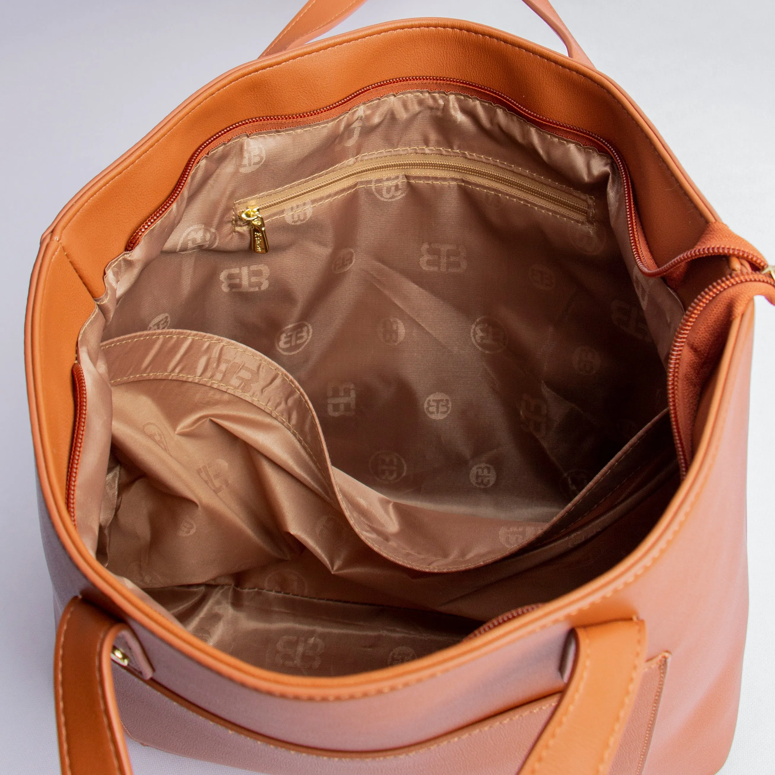 F.timber City Top Handle Large Tote Bag