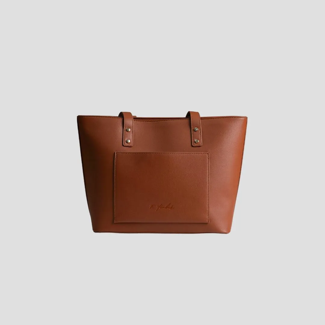 F.timber City Top Handle Large Tote Bag