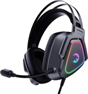 GAMEPOWER Kyruse PRO HiFi USB Gaming Headset - 7.1 Virtual Surround Sound, Wired RGB Led Headphones 53MM Drivers, Comfort Design, 360 Spatial Audio, Noise Cancelling Mic, Laptop, PC, Black