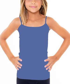 Girls Full Sleeveless Camisole Tank Tops  Stretch Undershirts Comfortable Camis (One Size Fits Ages 7-10)