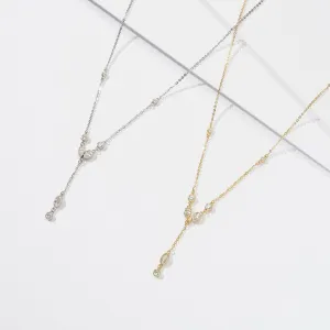 Gold and Silver Teardrop Necklaces
