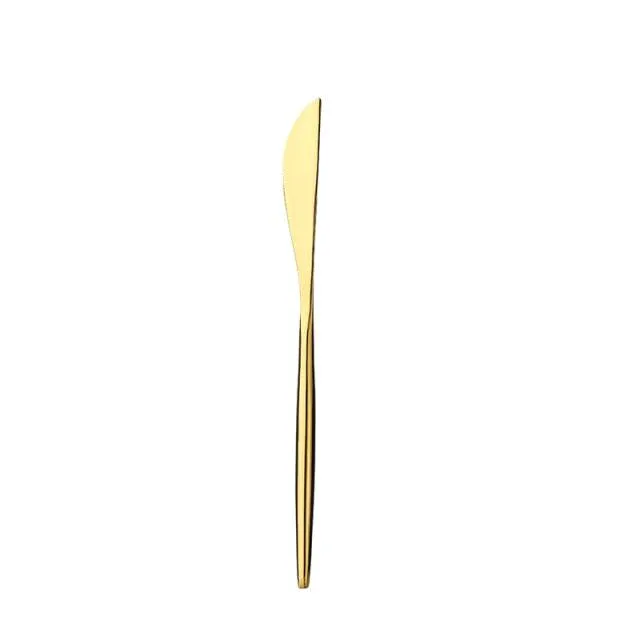 Gold Cutlery Set Forks Spoons Knives