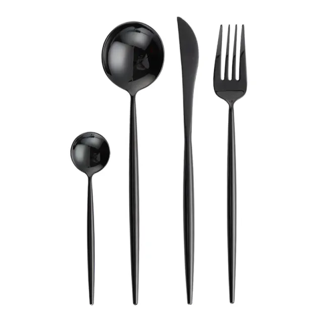 Gold Cutlery Set Forks Spoons Knives