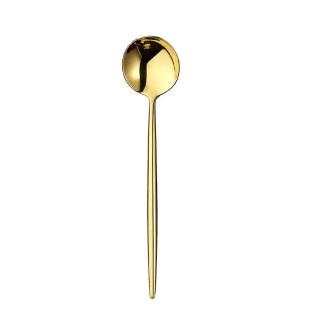 Gold Cutlery Set Forks Spoons Knives