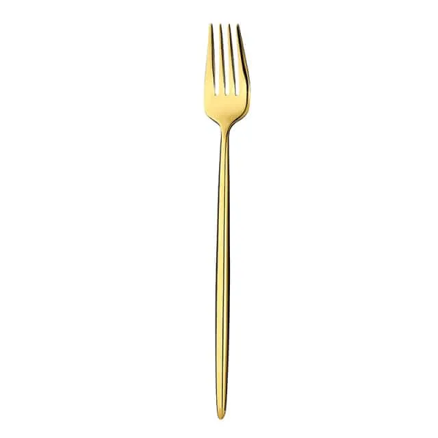 Gold Cutlery Set Forks Spoons Knives