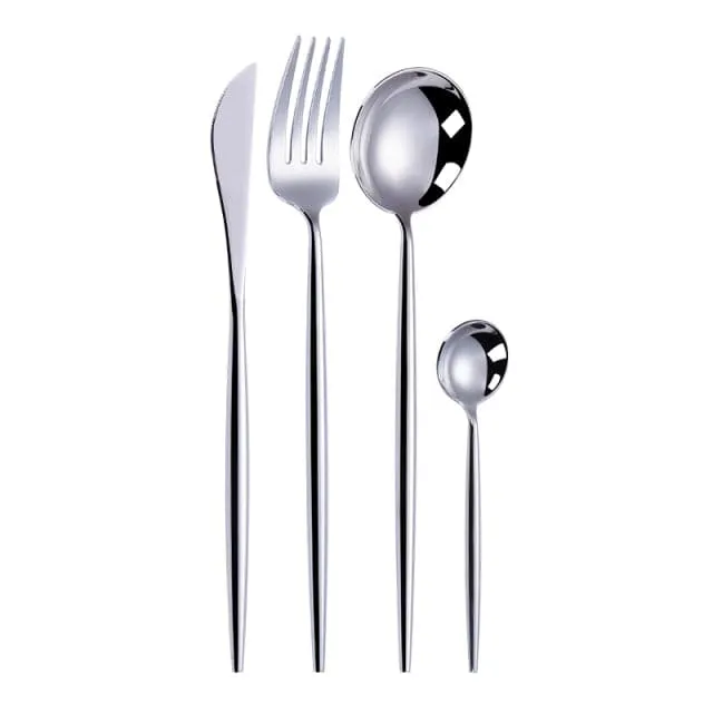 Gold Cutlery Set Forks Spoons Knives