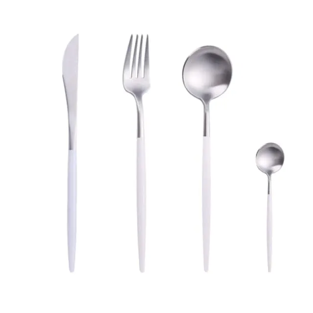 Gold Cutlery Set Forks Spoons Knives