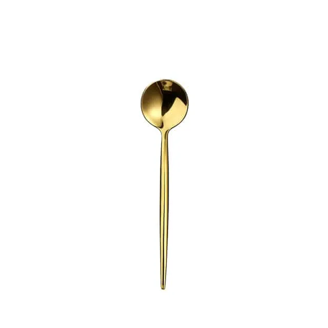 Gold Cutlery Set Forks Spoons Knives