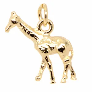 Gold Giraffe Charm