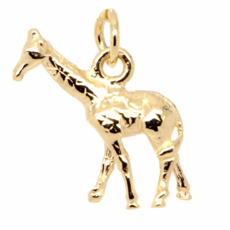 Gold Giraffe Charm