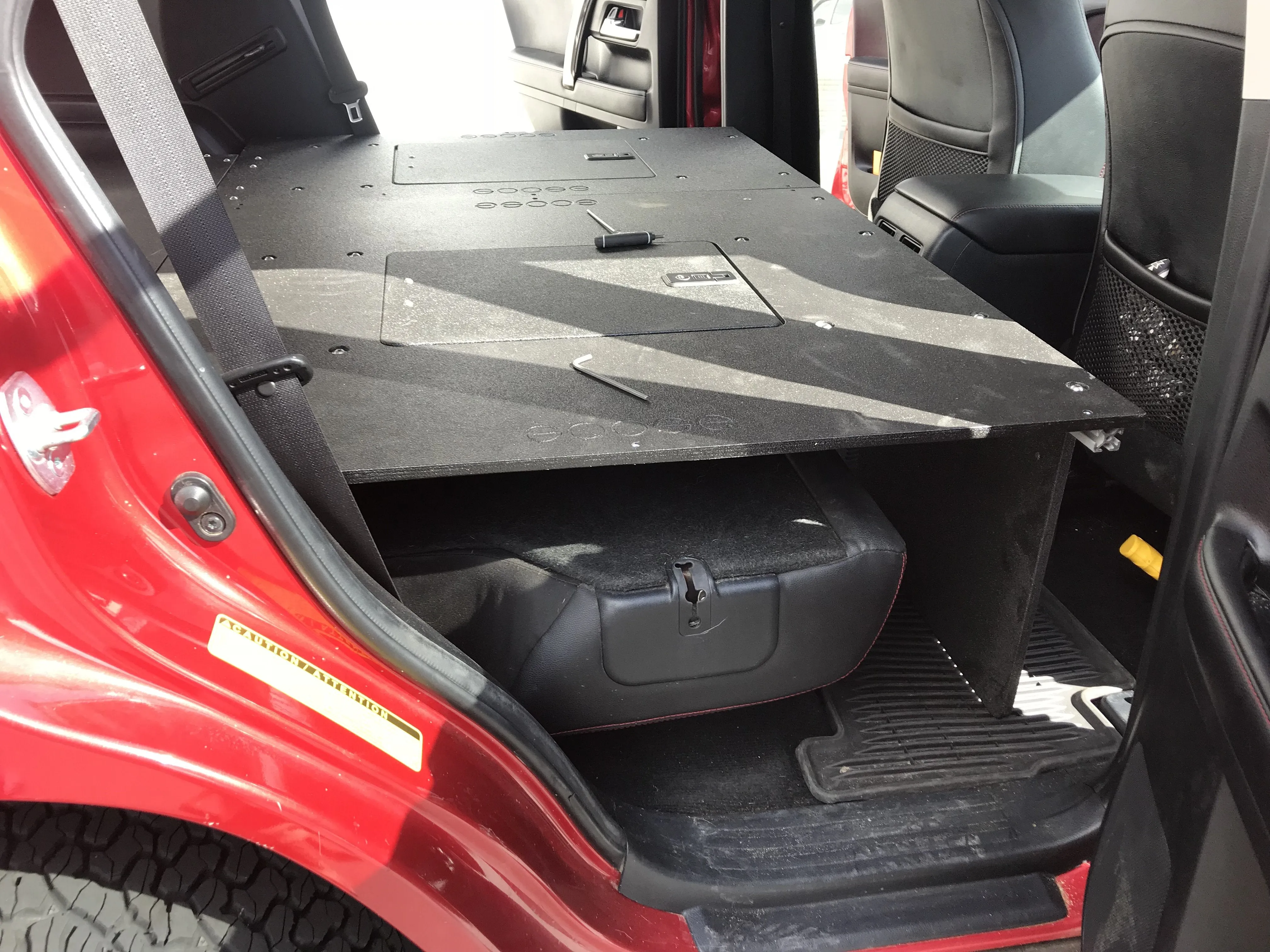 GOOSE GEAR 4RUNNER 5TH GEN DRAWER BASED SLEEPING PLATFORMS FOR 3RD ROW SEAT DELETES 2010-CURRENT MODEL YEARS (Requires rear plate system and drawer module)