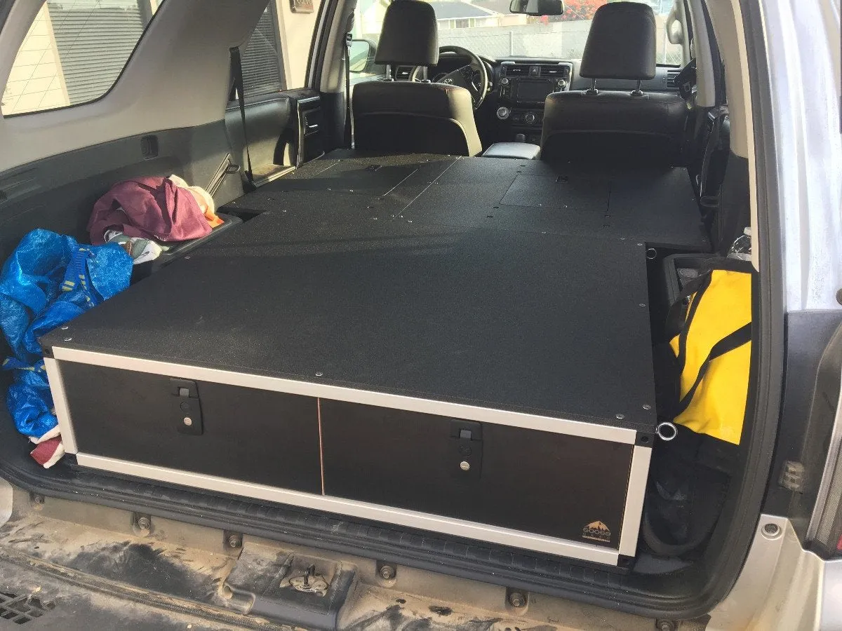 GOOSE GEAR 4RUNNER 5TH GEN DRAWER BASED SLEEPING PLATFORMS FOR 3RD ROW SEAT DELETES 2010-CURRENT MODEL YEARS (Requires rear plate system and drawer module)