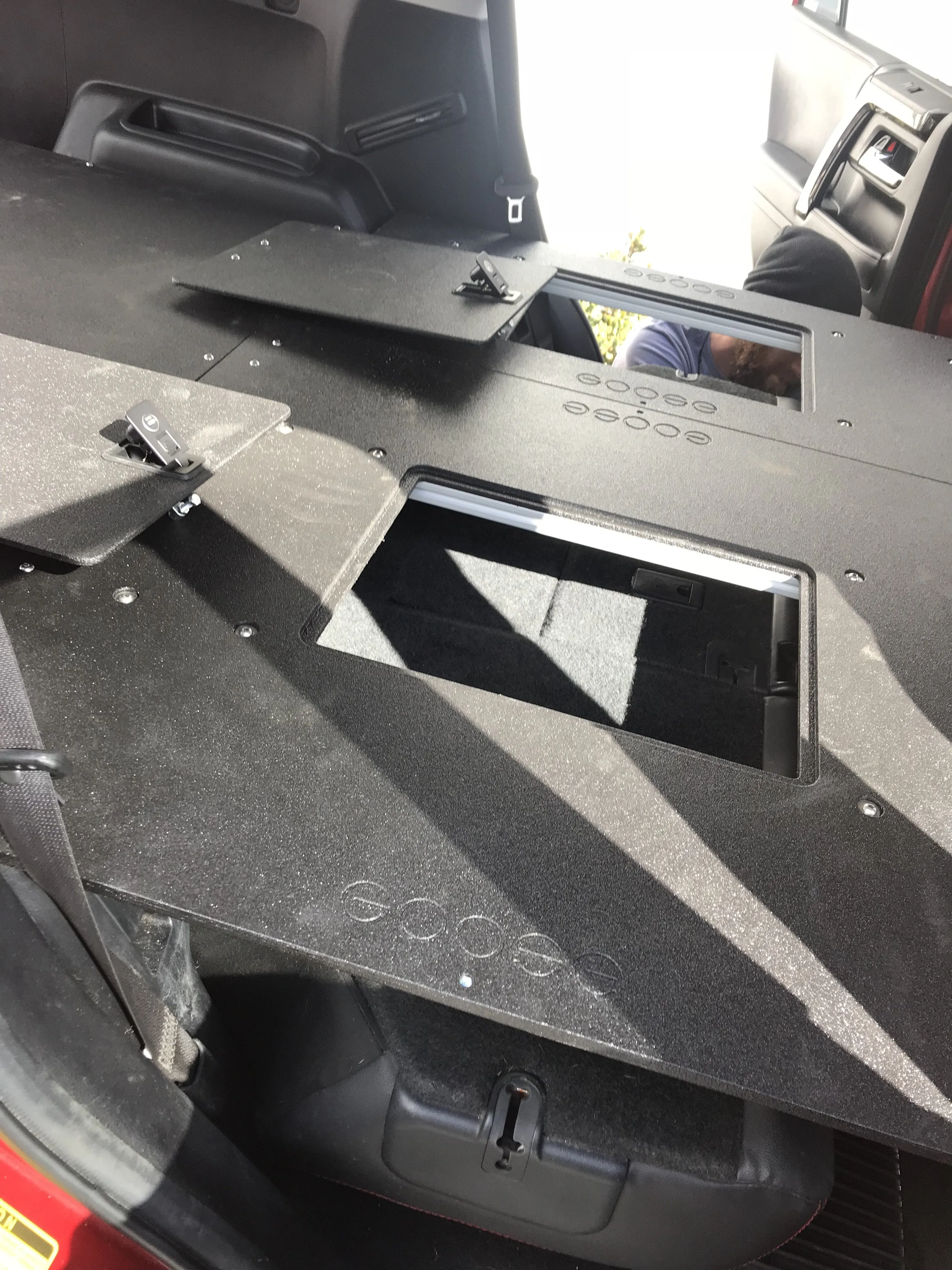 GOOSE GEAR 4RUNNER 5TH GEN DRAWER BASED SLEEPING PLATFORMS FOR 3RD ROW SEAT DELETES 2010-CURRENT MODEL YEARS (Requires rear plate system and drawer module)