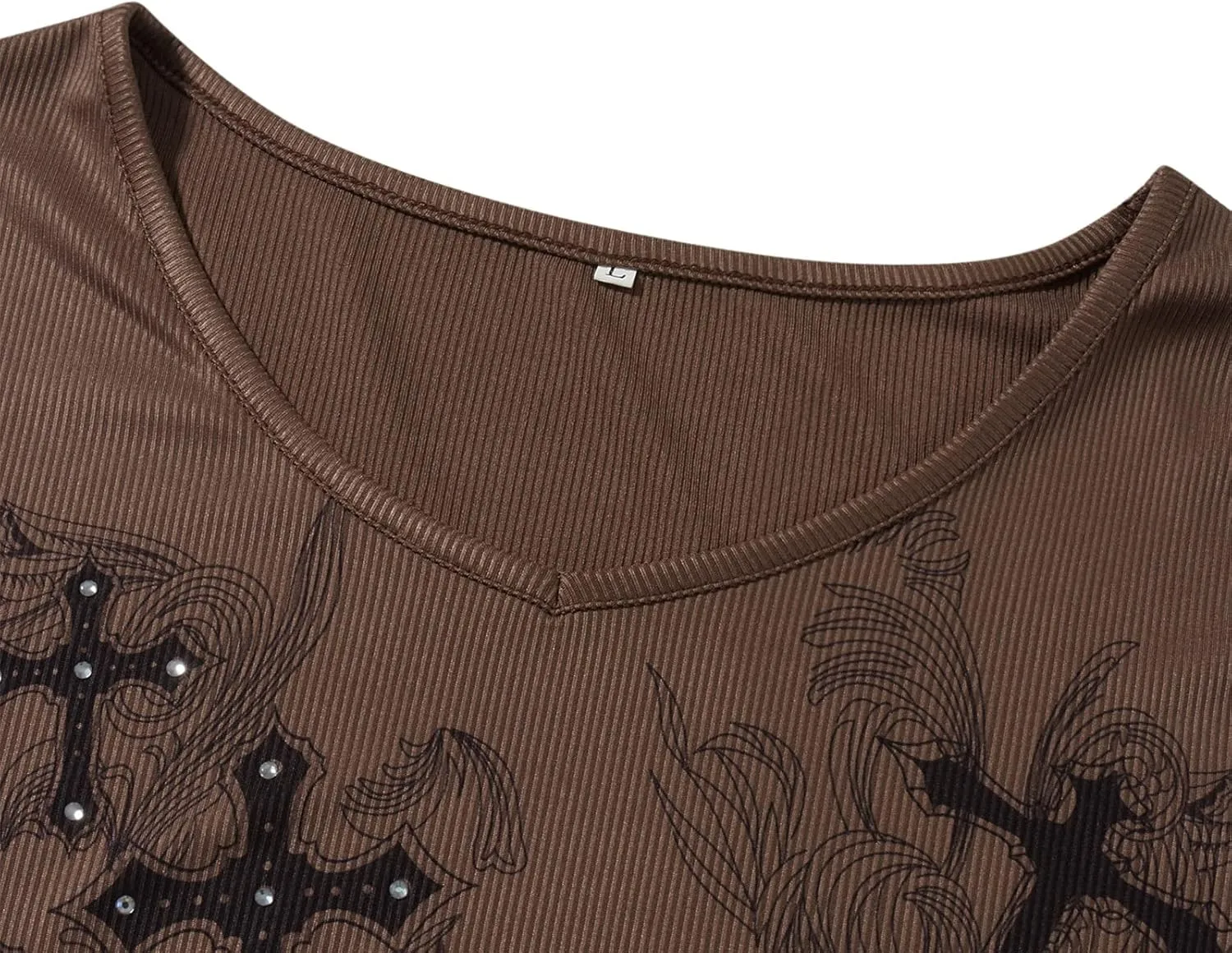 Grunge Clothes for Women Y2K Tops Long Sleeve Fairy Grunge Aesthetic Shirts Teen Girls Vintage Graphic Tees Fall
