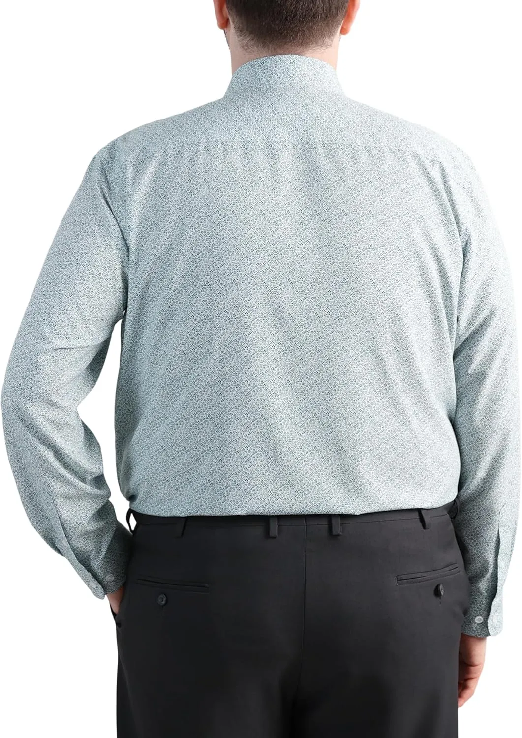 Haggar Men's Smart Wash Classic Fit Comfort Stretch Dress Shirt-Big Or Tall Sizes