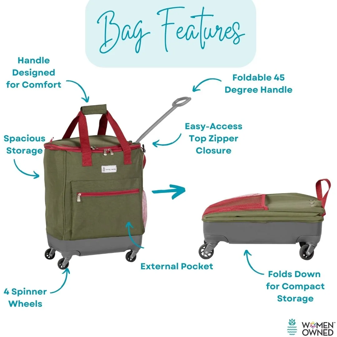 Handy Sandy Travel Wagon Deluxe Olive