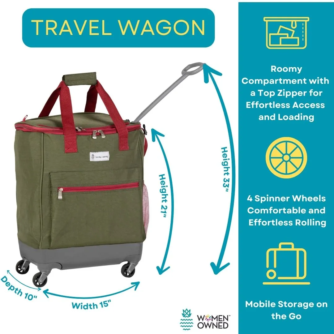 Handy Sandy Travel Wagon Deluxe Olive