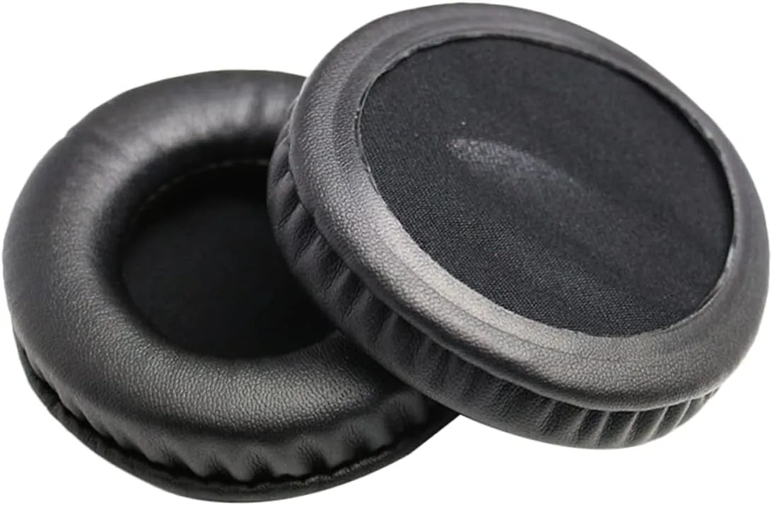 Headphone Ear Covers Headphone Ear Pads Replacement Soft Protein Leather Memory Foam Black for K518 Hd25 V150 Zx300 Fc7