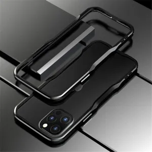HENGHUI Aluminum Bumpers Compatible with iPhone 12 Pro Max 6.7-INCH Bumper Case Metal Frame Bumper Cover Shock Absorbent Slim Cool Design (iPhone12ProMax, Black)