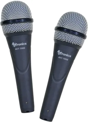 HHMICPKB Dynamic Handheld Wired Microphone, Low Handling Noise, AVT7000S Super-Cardioid Microphone Kit with 3 PMICST2 Adjustable Boom Stands, XLR20 20 Ft. XLR Cables - Black