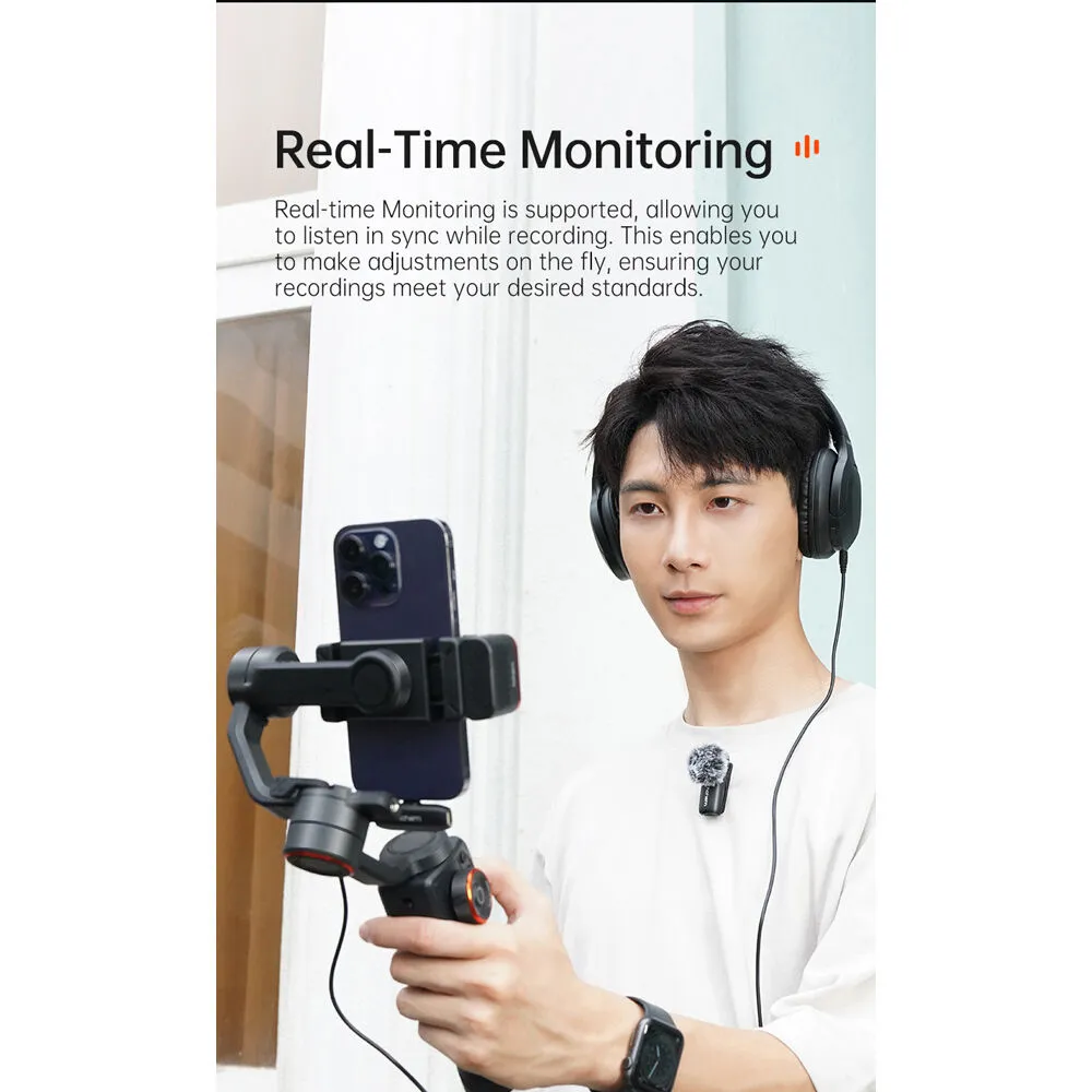Hohem MIC-01 2-Person Wireless Microphone System for Lightning Devices