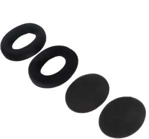 Homoyoyo Set of Replacement Comfort Ear Pads for Hd515/518/555/558/595 Black Velour Memory Foam Includes Soundproof Pads