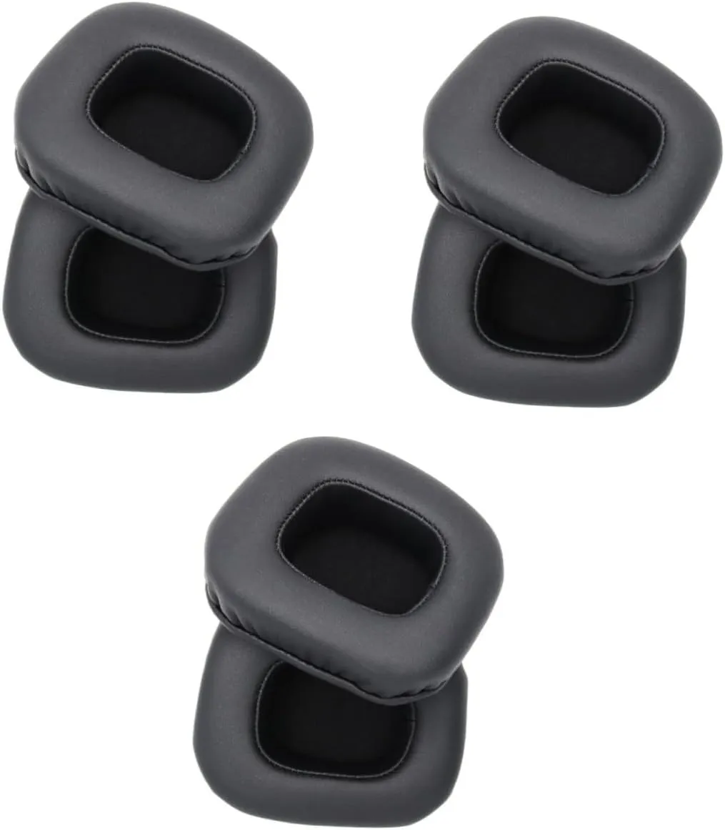 HOMSFOU 6 Pcs Headphone Sponge Case Headset Ear Pad Headphone Pad Headphone Replacement Cushion Headset Ear Covers Headsets Headphone Ear Pads Black Memory Foam