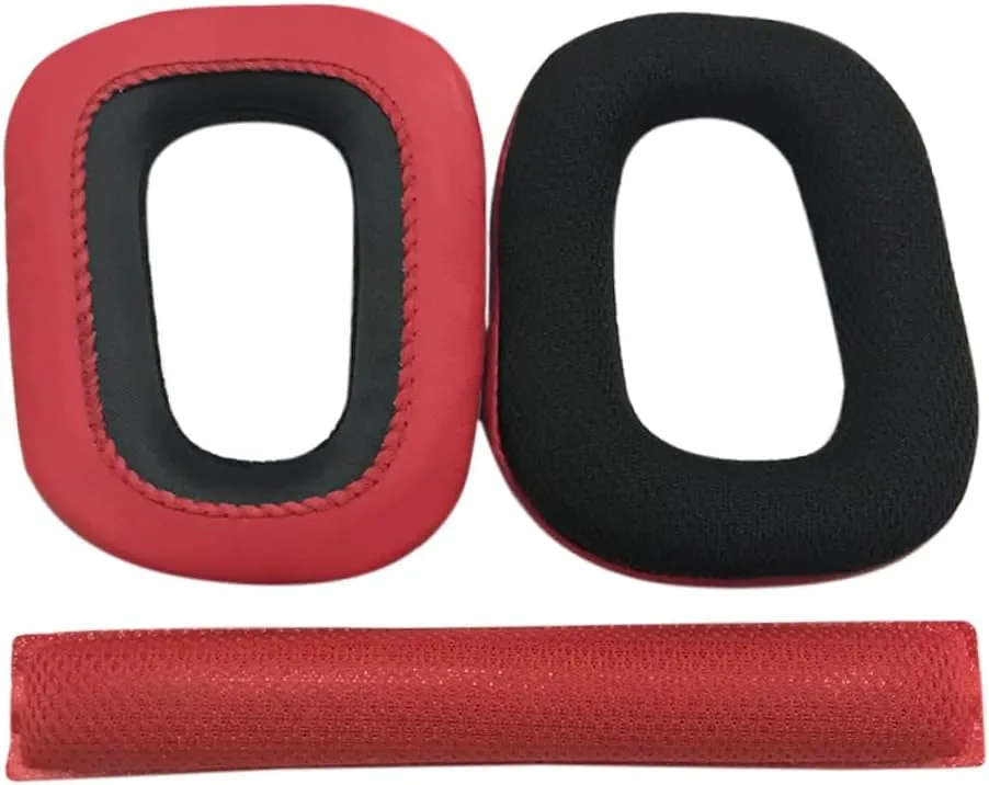 HOMSFOU G930 Headset Ear Pads Protein Leather Memory Foam Replacement Earmuffs Comfortable