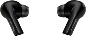 HyperX Cloud MIX Buds True Wireless Gaming Earbuds Microphone Bluetooth 2.4GHz DTS Low Latency Rechargeable Charging Battery Case 3 Ear Tips for PC PS5 PS4 Nintendo Switch Mobile, Black (Renewed)