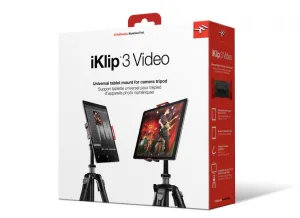 IK Multimedia iKlip 3 Video Universal Camera Stand Tripod Mount for Tablets