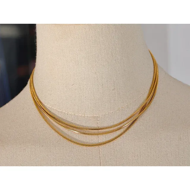 In The Layers Necklace - 18K Gold Coated