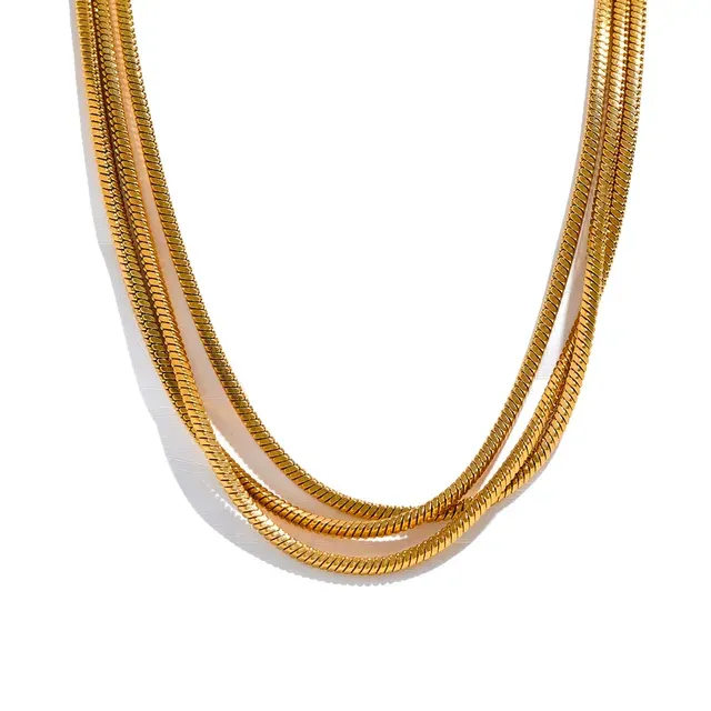 In The Layers Necklace - 18K Gold Coated