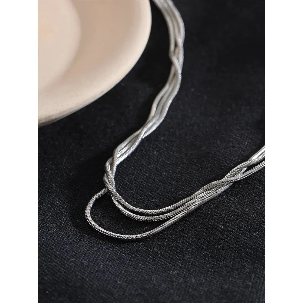 In The Layers Necklace - 18K Gold Coated