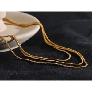 In The Layers Necklace - 18K Gold Coated
