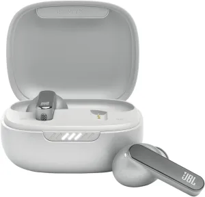 JBL Live Pro 2 - True Wireless Noise Cancelling Earbuds, up to 40 Hours of Playback with Wireless Charging, 6 mics for Perfect Calls, Touch & Voice Control, IPX5 Water Resistant (Silver)
