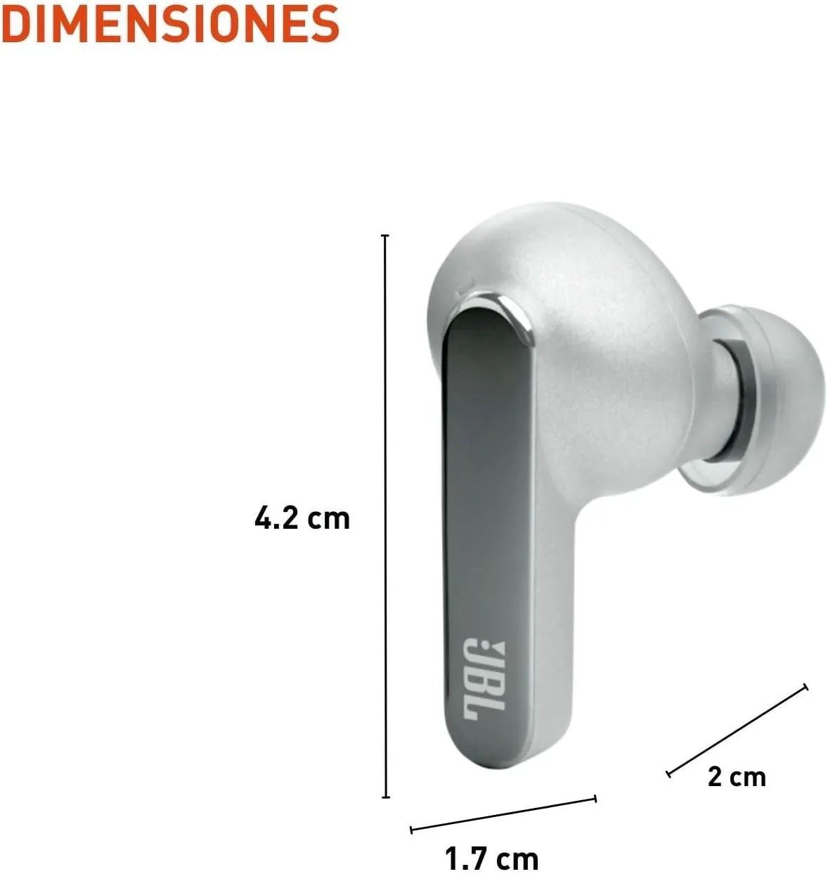 JBL Live Pro 2 - True Wireless Noise Cancelling Earbuds, up to 40 Hours of Playback with Wireless Charging, 6 mics for Perfect Calls, Touch & Voice Control, IPX5 Water Resistant (Silver)