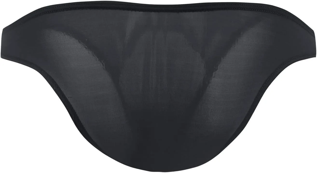 JEsilunmaMY Mens Low Rise Panties Ice Silk Bulge Pouch Bikini Briefs Underwear Soft Comfortable Breathable Swim Underpants