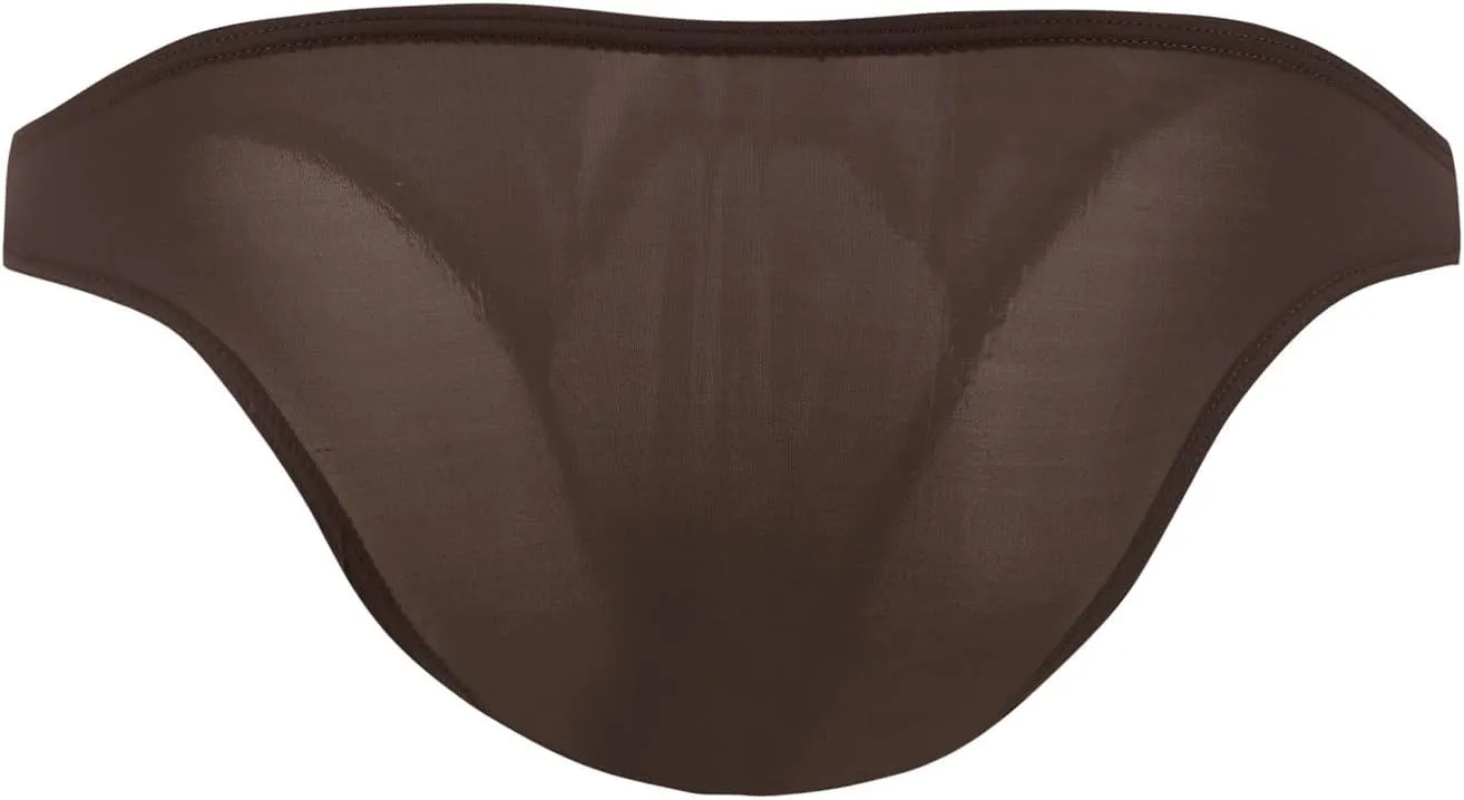 JEsilunmaMY Mens Low Rise Panties Ice Silk Bulge Pouch Bikini Briefs Underwear Soft Comfortable Breathable Swim Underpants