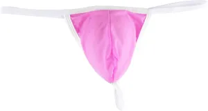 JEsilunmaMY Mens Low Rise Thongs Ice Silk Bulge Pouch G-String Bikini Briefs See Through Comfortable T-Back Panties Underwear