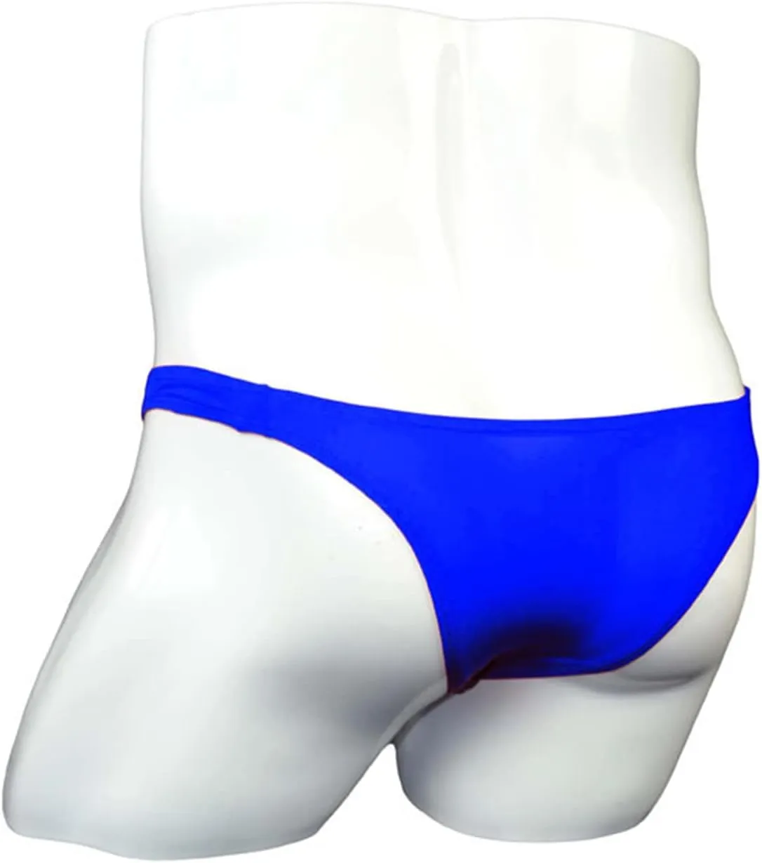 JEsilunmaMY Mens Mini Bikini Briefs Solid Color Ice Silk Low Rise Pouch Underwear Transparent Comfortable Underpants Swimwear
