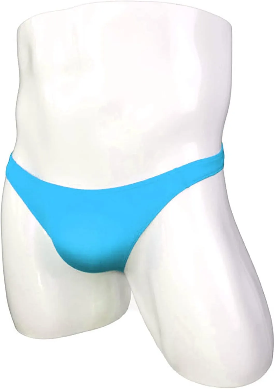 JEsilunmaMY Mens Mini Bikini Briefs Solid Color Ice Silk Low Rise Pouch Underwear Transparent Comfortable Underpants Swimwear