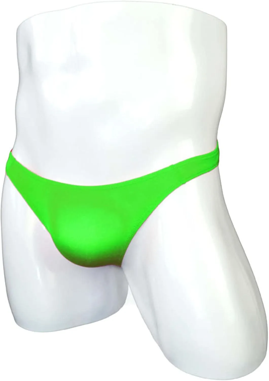 JEsilunmaMY Mens Mini Bikini Briefs Solid Color Ice Silk Low Rise Pouch Underwear Transparent Comfortable Underpants Swimwear
