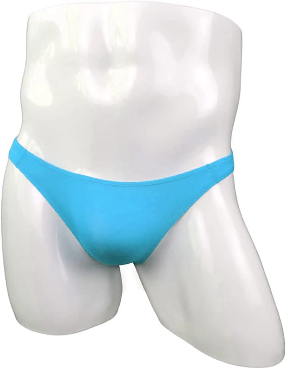 JEsilunmaMY Mens Mini Bikini Briefs Solid Color Ice Silk Low Rise Pouch Underwear Transparent Comfortable Underpants Swimwear