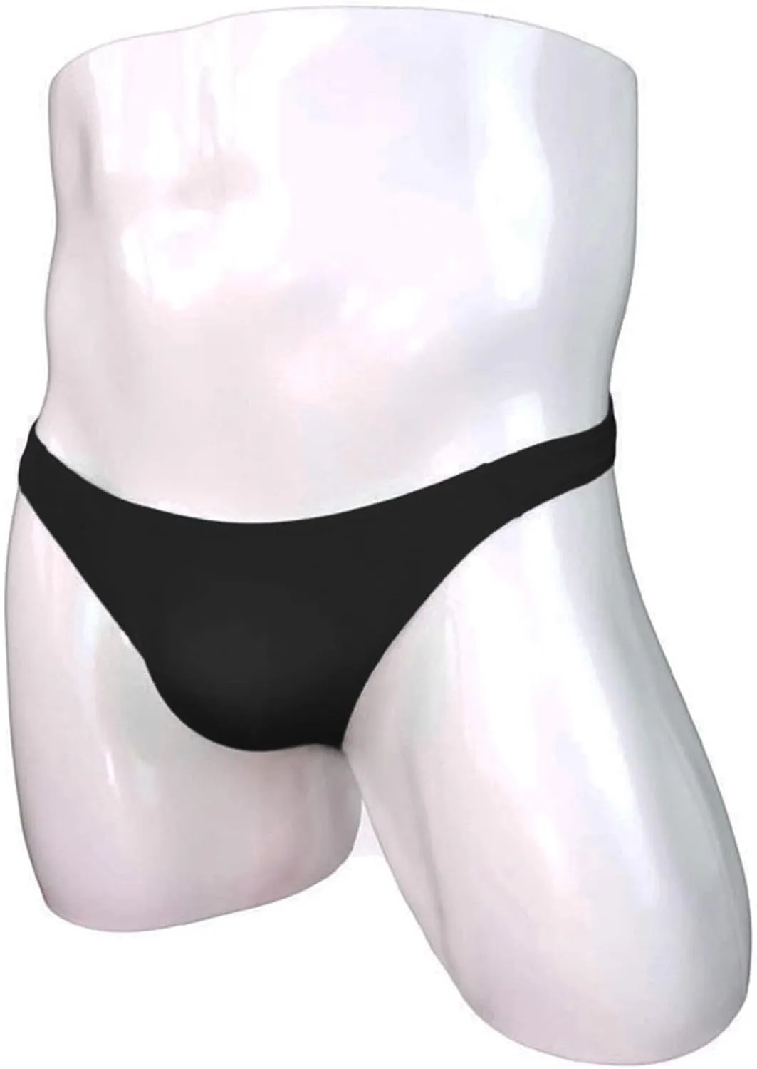 JEsilunmaMY Mens Mini Bikini Briefs Solid Color Ice Silk Low Rise Pouch Underwear Transparent Comfortable Underpants Swimwear
